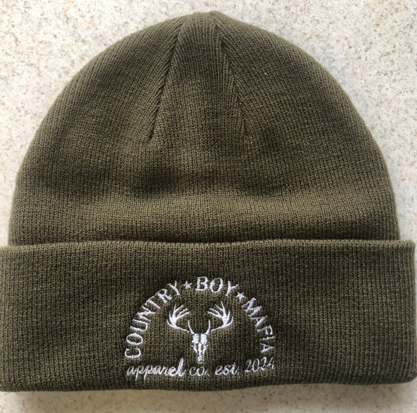 CBM Euro Mount Beanie Olive Green